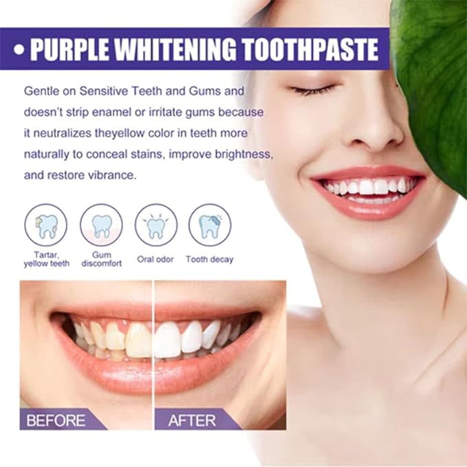 Purple Whitening Toothpaste™ (2Pices) ! ™معجون الأسنان الأرجواني